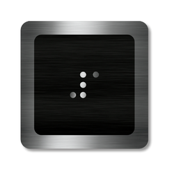 CEDULKY PRO NEVIDOMÉ (Braillovo písmo) - Označení patra výtahu - 1 patro