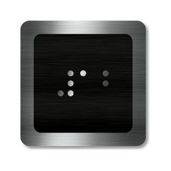 CEDULKY PRO NEVIDOMÉ (Braillovo písmo) - Označení patra výtahu - 12 patro