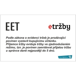 EET samolepka - zjednodušený režim • COPY-COLOR.cz