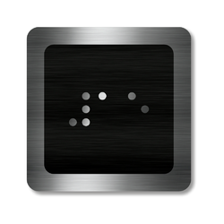 CEDULKY PRO NEVIDOMÉ (Braillovo písmo) - Označení patra výtahu - 15 patro