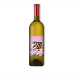 Bílé víno s vlastní etiketou VALENTÝN 4 • COPY-COLOR.cz