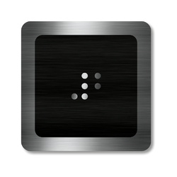 CEDULKY PRO NEVIDOMÉ (Braillovo písmo) - Označení patra výtahu - 2 patro
