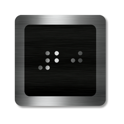 CEDULKY PRO NEVIDOMÉ (Braillovo písmo) - Označení patra výtahu - 20 patro