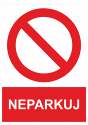 Neparkuj - PVC samolepka