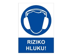 Riziko hluku - PVC samolepka