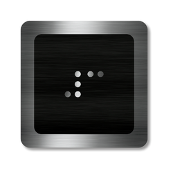 CEDULKY PRO NEVIDOMÉ (Braillovo písmo) - Označení patra výtahu - 3 patro
