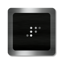 CEDULKY PRO NEVIDOMÉ (Braillovo písmo) - Označení patra výtahu - 6 patro