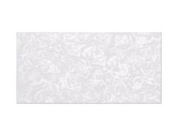 Obálka s motivem stříbrných růží v bílé barvě 120g, 10ks