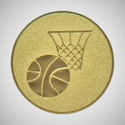 Kovový emblém - BASKETBAL (007)