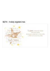Novoročenka DIGITÁLNÍ POTISK B274 - PF 2025