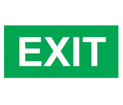 EXIT, text - PVC samolepka