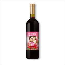Červené víno s vlastní etiketou DEN MATEK • COPY-COLOR.cz