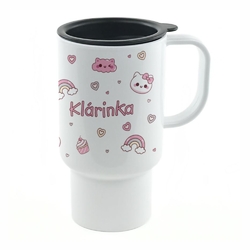 Dětský cestovní hrnek se jménem – 500 ml, BPA free - více motivů