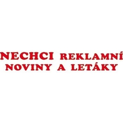 Nechci reklamní noviny a letáky - PVC samolepka
