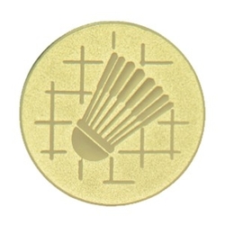 Kovový emblém - BADMINTON (022)