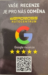 Samolepka PVC Google recenze s QR kódem
