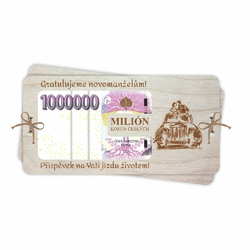 Dřevěné obálky na peníze
