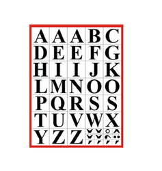 Písmena - PVC samolepka - více variant