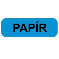 PAPÍR - Samolepka na popelnice