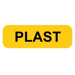 "PLAST" - Samolepka na popelnice
