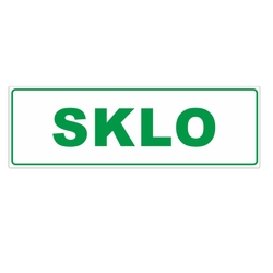  "SKLO" - Samolepka na popelnice