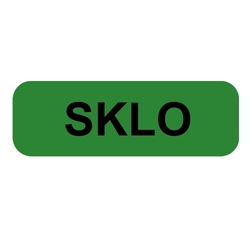 "SKLO" - Samolepka na popelnice