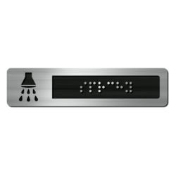 CEDULKA NA DVEŘE PRO NEVIDOMÉ (Braillovo písmo) - SPRCHY - 105x25mm