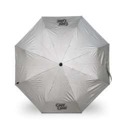 Skládací deštník FASHION - stříbrno-černý