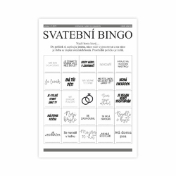 Svatební noviny - A3 1/1 - 1 strana (přehlé napůl do A4)- vzor 1