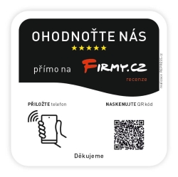  NFC + QR destička ke sběru recenzí - Firmy.cz