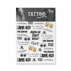 Tetovačky na rozlučku se svobodou – Gentleman & Men’s Night (A4)