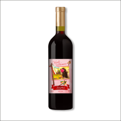 Červené víno s vlastní etiketou VELIKONOCE • COPY-COLOR.cz