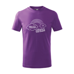 VELKÁ SÉGRA - Dětské fialové tričko s krátkým rukávem