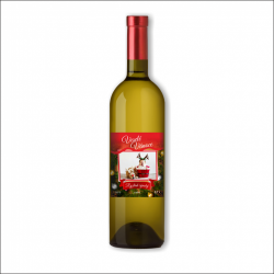 Bílé víno s vlastní etiketou VÁNOCE 2• COPY-COLOR.cz