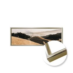 Zarámovaná fotografie s paspartou - 90x30 cm - zlatá lesk