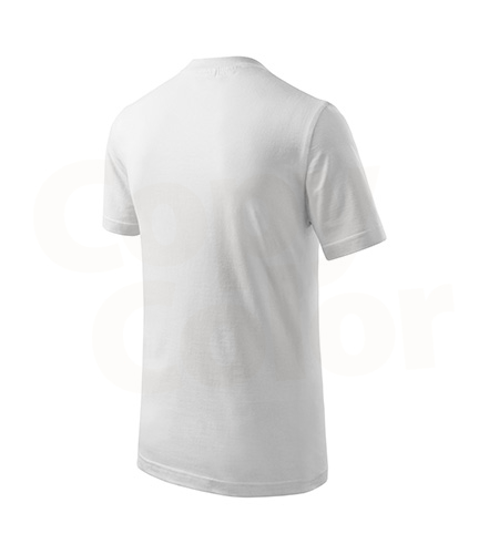 Dětské bílé tričko s krátkým rukávem s vlastní grafikou