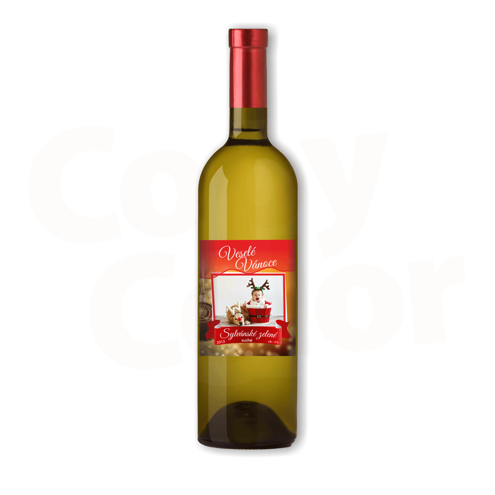 Bílé víno s vlastní etiketou, Etiketa VÁNOCE 2