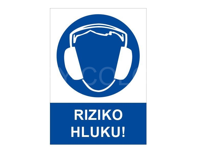 Riziko hluku - PVC samolepka