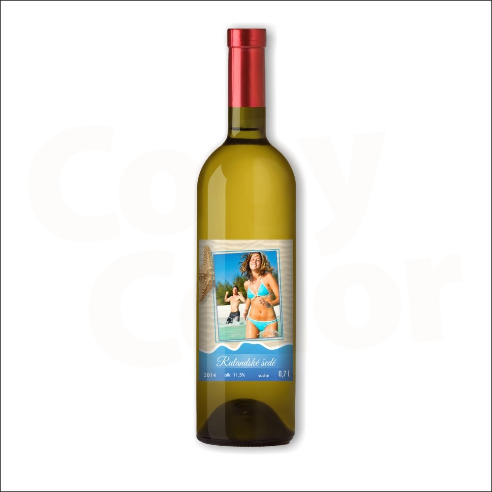 Bílé víno s vlastní etiketou LÉTO • COPY-COLOR.cz
