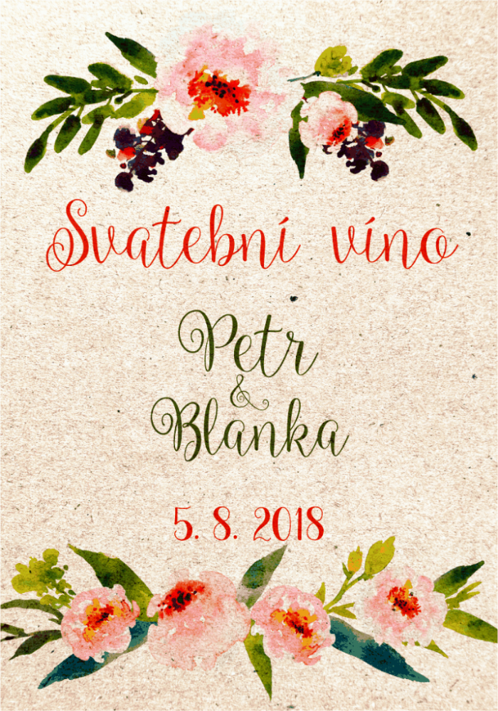 Svatební víno s vlastní etiketou 2 • COPY-COLOR.cz