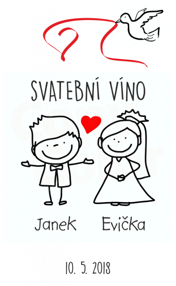 Svatební víno s vlastní etiketou 4 • COPY-COLOR.cz