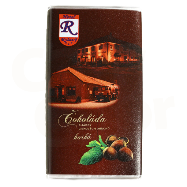 Firemní HOŘKÁ čokoláda s jádry ořechů - 170 g • COPY-COLOR.cz