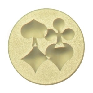 Kovový emblém - KARTY - POKER (067)