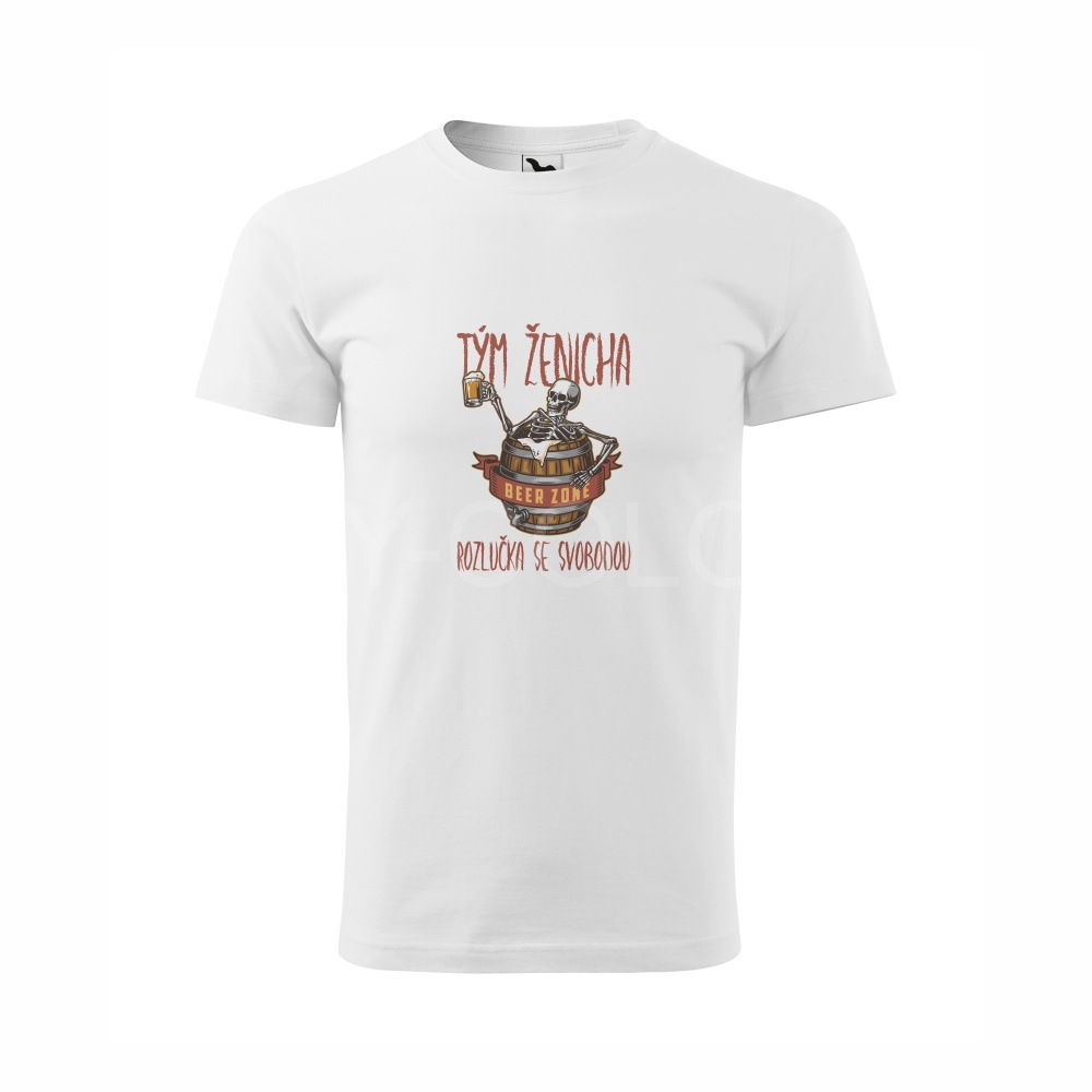 Tričko na rozlučku se svobodou pro ženichův tým - BEER ZONE