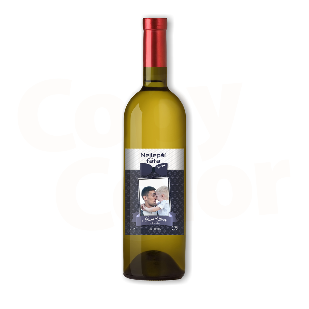 Bílé víno s vlastní etiketou TATA 2 • COPY-COLOR.cz