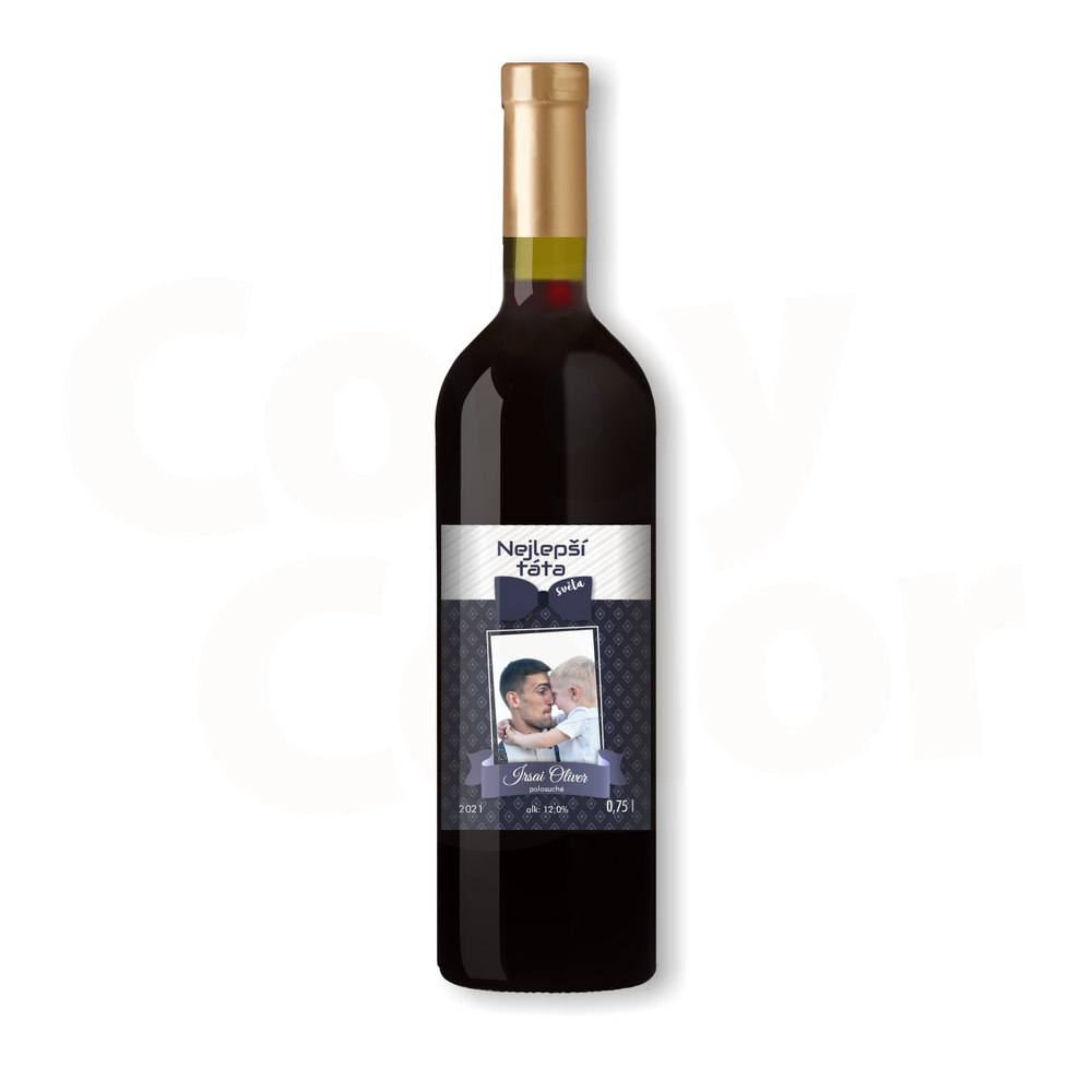 Červené víno s vlastní etiketou TATA 2 • COPY-COLOR.cz