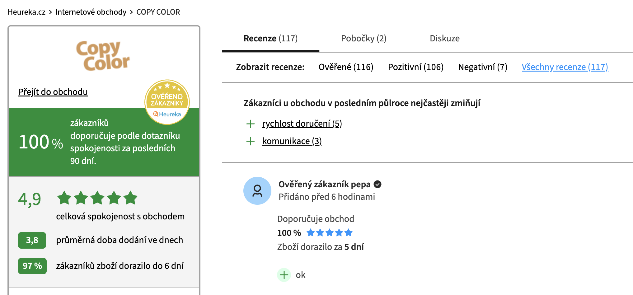 Recenze našich zákazníků || copy-color.cz