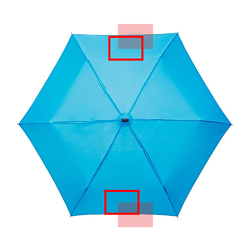 Skládací deštník MALIBU - azurově modrý